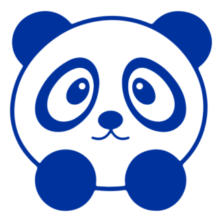 Sweet Little Panda Decal (Blue)